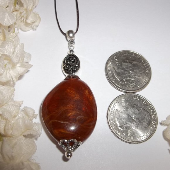 Brown Statement Necklace Set Boho Jewelry Set 6618 - Picture 2 of 8